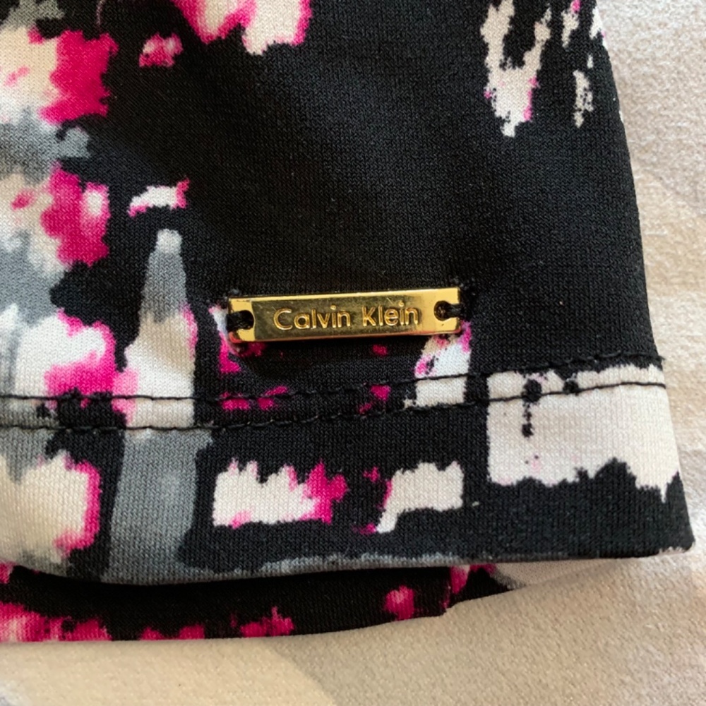 Calvin Klein Pink and Black Top - Picture 3 of 7